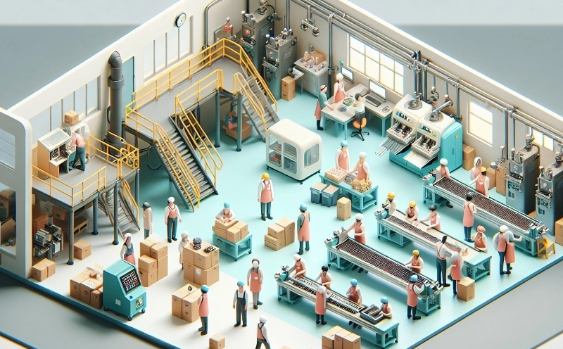 image of a miniature factory floor with tiny workers